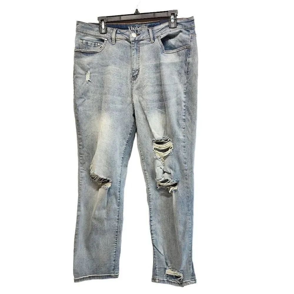 Rodanthe Size 16 Women's Mom Jeans Distressed High Waisted NWT M8
